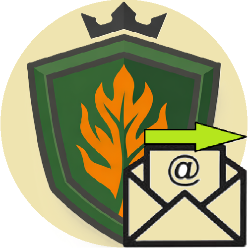 Green Shield Fire logo with a flaming branch and crown